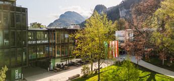 Aufsicht der FH Kufstein Tirol und dem Campus Park. | © FH Kufstein Tirol