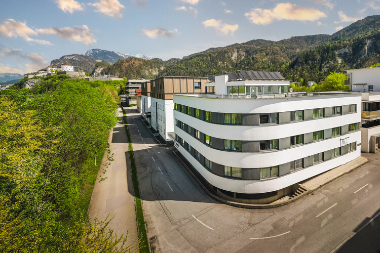 Eine Aufsicht vom Gebäude C der International Student Residence der FH Kufstein Tirol. | © FH Kufstein Tirol