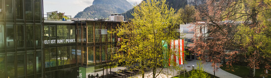 Aufsicht der FH Kufstein Tirol und dem Campus Park. | © FH Kufstein Tirol