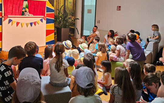Das Puppentheater mit dem thematisch passenden Stück Der Buchstabenklau war eines der Highlights des diesjährigen kubi Kinderliteraturfestivals.